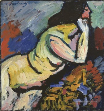 Expressionisme œuvres - nue 1912 Alexej von Jawlensky Expressionnisme